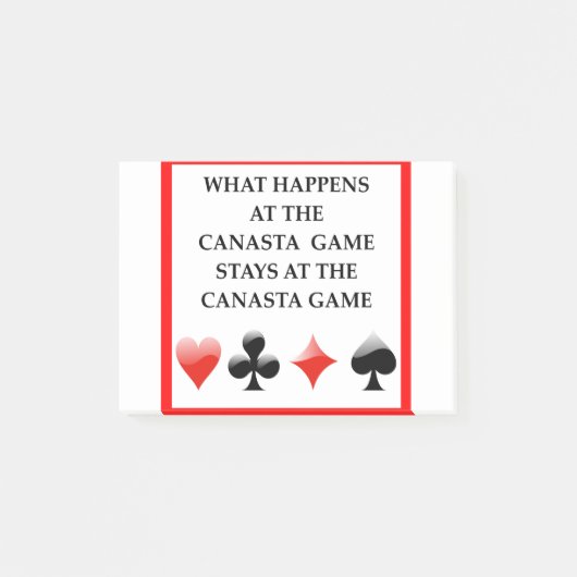 KANASTA POST-IT KLEBEZETTEL (Vorderseite)