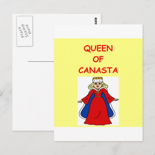 Kanasta Postkarte (Vorne/Hinten)