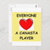 Kanasta Postkarte (Vorne/Hinten)