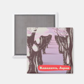 Kanazawa, Japan Blossom Magnet (Vorderseite/Rückseite)