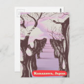 Kanazawa, Japan Blossom Postkarte (Vorne/Hinten)