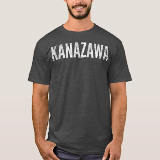 Kanazawa Japan Distressed Graphic  T-Shirt