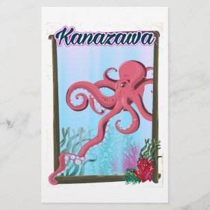 Kanazawa Japan Vintage-Reiseposter Briefpapier