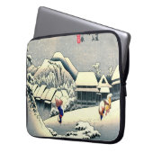 Kanbara Station Tokaido Straße 1833 Laptopschutzhülle (Vorderseite Links)