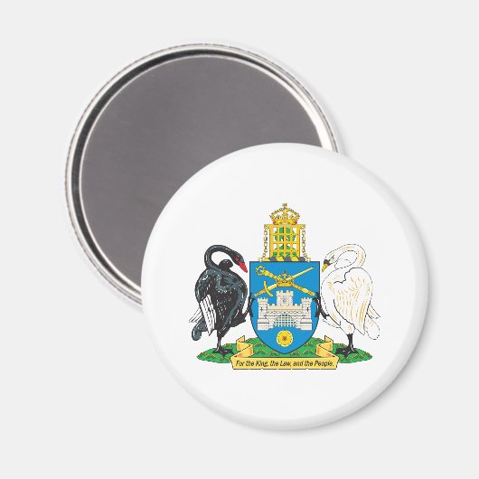 Kanberra-Wappen Magnet (Vorderseite/Rückseite)