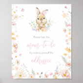 Kanbit Somebunny Baby Shower Envelope Station Poster (Vorne)