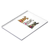 Kanbits Bunnies Leopard Camouflage Happy Oaster Da Notizblock (Linke Seite)
