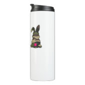 Kanbits Bunnies Leopard Camouflage Happy Oaster Da Thermosbecher (Nach rechts gedreht)