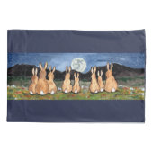 Kanbits Bunny Watch Moon Night Sky Natureadow Kissenbezug (Rückseite)