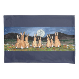 Kanbits Bunny Watch Moon Night Sky Natureadow Kissenbezug