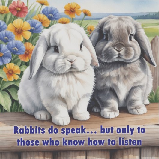 Kanbits Do Speak Lop Oared Bunny Aufkleber (Vorderseite)