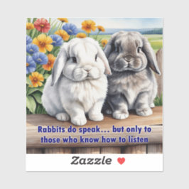 Kanbits Do Speak Lop Oared Bunny Aufkleber