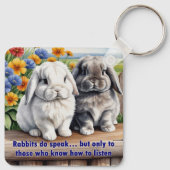Kanbits Do Speak Lop Oared Bunny Schlüsselanhänger (Rückseite)
