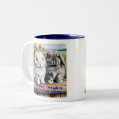 Kanbits Do Speak Lop Oared Bunny Zweifarbige Tasse (Vorderseite Links)