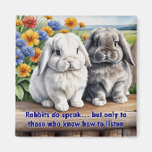 Kanbits Do Speak Lop Oared Sonniger Kühlschrank Magnet (Vorne)