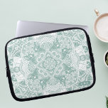 Kanbits Mandala Laptopschutzhülle<br><div class="desc">Suchen Sie ein stilvolles und personalisiertes Notebook, das Ihr Gerät schützt und gleichzeitig Ihren einzigartigen Stil zeigt? Schauen Sie sich nur unsere handgezeichnet Kaninchen mandala Laptop-Gehäuse! Mit einem schönen und komplizierten Design von Boho Bbunnies und Frühlingsblumen gemustert in einer Mandala hat dieses schöne Tech-Accessoire auch Raum, um die Ecke mit...</div>