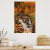 Kancamagus Highway Cascade im Herbst Poster (Küche)