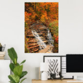 Kancamagus Highway Cascade im Herbst Poster (Heimbüro)