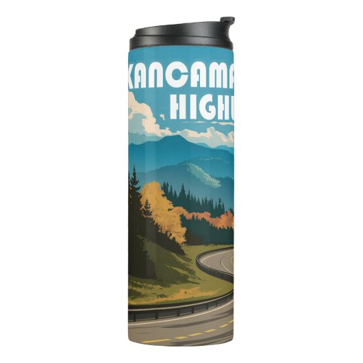 Kancamagus Highway New Hampshire Eagle Thermosbecher (Nach links gedreht)