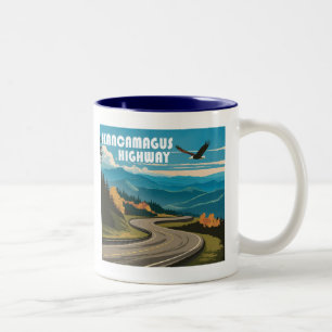 Kancamagus Highway New Hampshire Eagle Zweifarbige Tasse