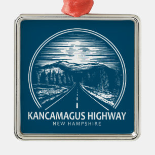 Kancamagus Highway New Hampshire Forest Ornament Aus Metall