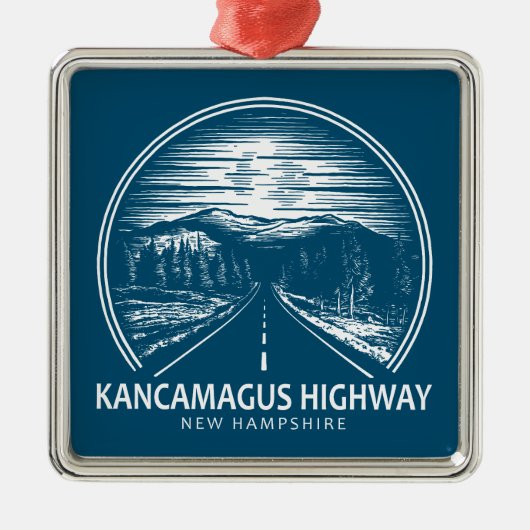 Kancamagus Highway New Hampshire Forest Ornament Aus Metall (Vorne)