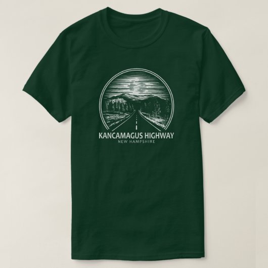 Kancamagus Highway New Hampshire Forest T-Shirt (Design vorne)