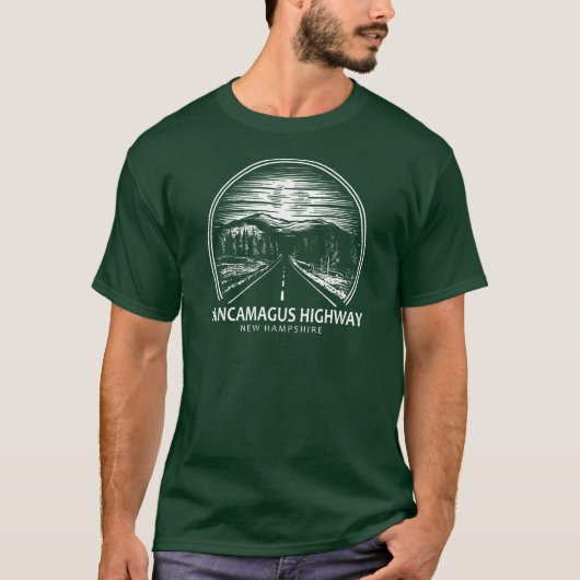 Kancamagus Highway New Hampshire Forest T-Shirt (Vorderseite)