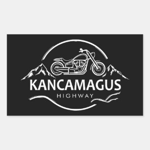 Kancamagus Highway New Hampshire Motorrad Rechteckiger Aufkleber