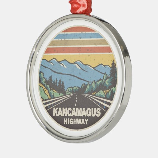 Kancamagus Highway New Hampshire Ornament Aus Metall (Links)