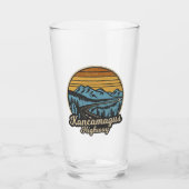 Kancamagus Highway New Hampshire Retro Glas (Vorderseite)