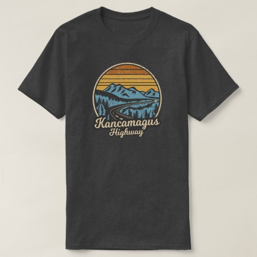 Kancamagus Highway New Hampshire Retro T-Shirt (Design vorne)