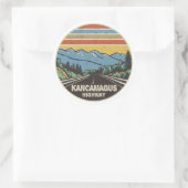 Kancamagus Highway New Hampshire Runder Aufkleber (Tasche)