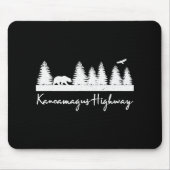 Kancamagus Highway New Hampshire Rustic Bear Wildl Mousepad (Vorne)
