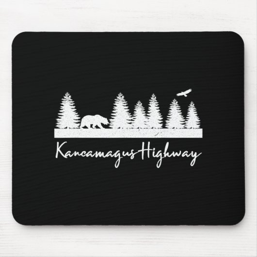 Kancamagus Highway New Hampshire Rustic Bear Wildl Mousepad (Vorne)