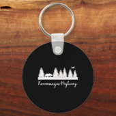 Kancamagus Highway New Hampshire Rustic Bear Wildl Schlüsselanhänger (Vorderseite)