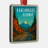 Kancamagus Highway New Hampshire Sunset Ornament Aus Metall (Rechts)