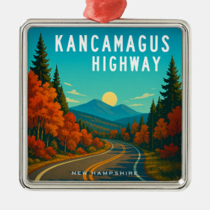 Kancamagus Highway New Hampshire Sunset Ornament Aus Metall