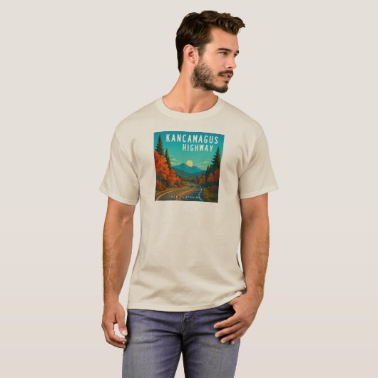 Kancamagus Highway New Hampshire Sunset T-Shirt (Vorne ganz)