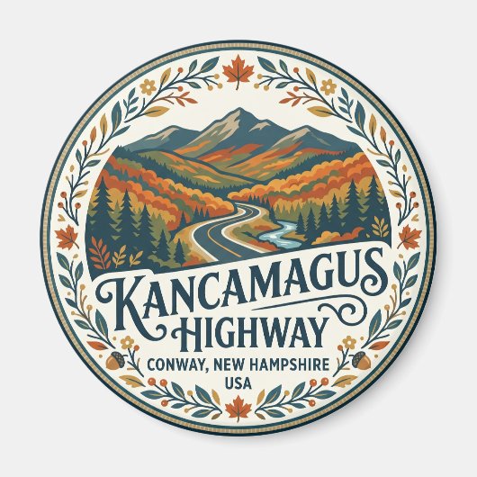 Kancamagus Highway USA Magnet (Vorne)