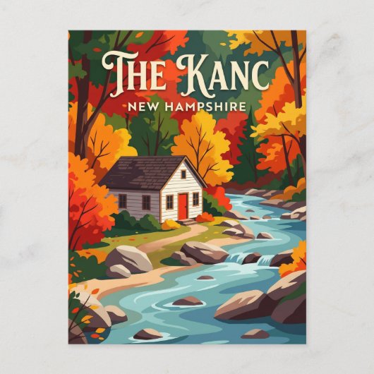 Kancamagus Highway USA Postkarte (Vorderseite)