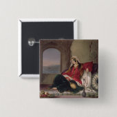 Kandahar-Dame des Ranges, verlobt beim Rauchen, Button (Vorne & Hinten)