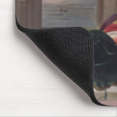 Kandahar-Dame des Ranges, verlobt beim Rauchen, Mousepad (Ecke)