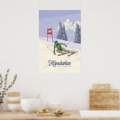 Kandahar Garmisch Partenkirchen Germany Ski Resort Poster (Küche)