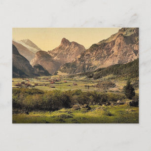 Kandersteg Dorf, Berner Oberland, Schweiz Postkarte
