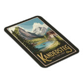 Kandersteg Schweiz Illustration Kunst, Dichtung un Magnet (Rechte Seite)