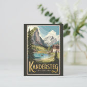 Kandersteg Schweiz Illustration Kunst, Dichtung un Postkarte (Stehend Vorderseite)