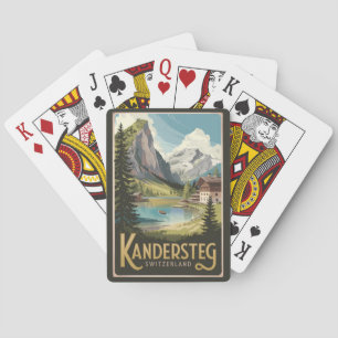 Kandersteg Schweiz Illustration Kunst, Dichtung un Spielkarten