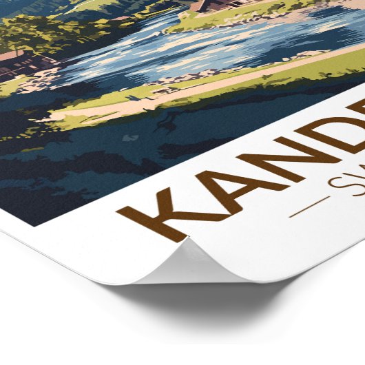 Kandersteg Schweiz Kinderspielplatz Val Grande Poster (Ecke)