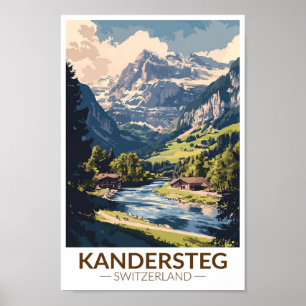 Kandersteg Schweiz Kinderspielplatz Val Grande Poster
